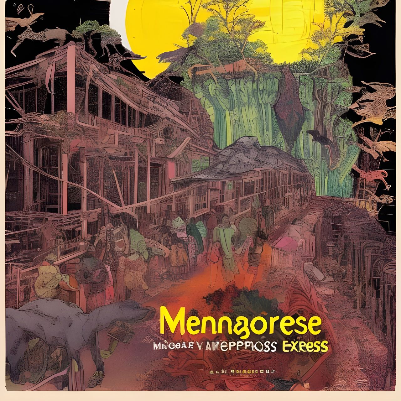 Solarpunk Fantasy Movie Poster by Q Hayashida