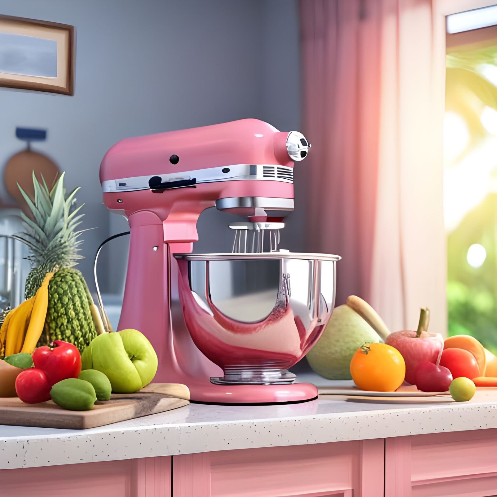 Retro 60s Kitchen Mixer in Cosmic Style