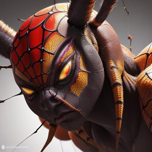 Hyperrealistic African Spider Concept Art