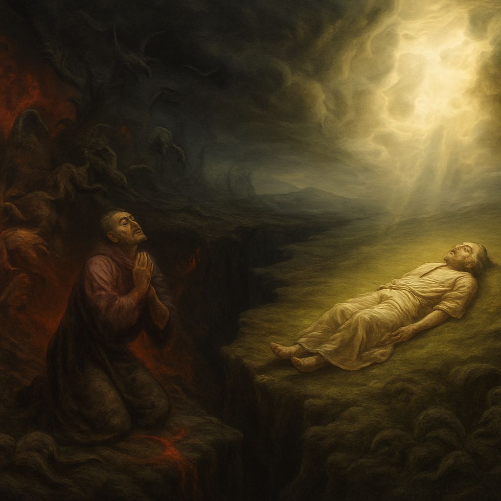 Celestial Warmth and Infernal Anguish in Dramatic Chiaroscur...