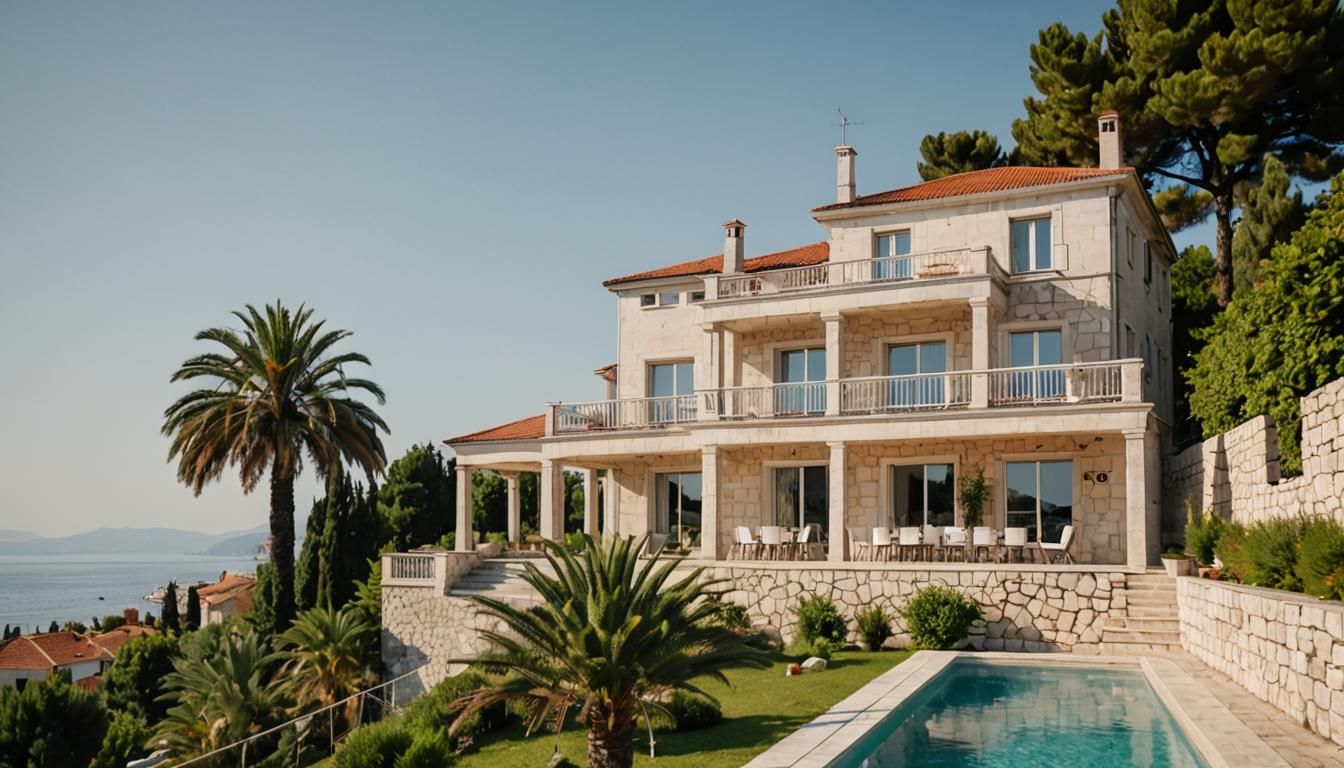 Aesthetic Villa in Croatia: 2010s Photography