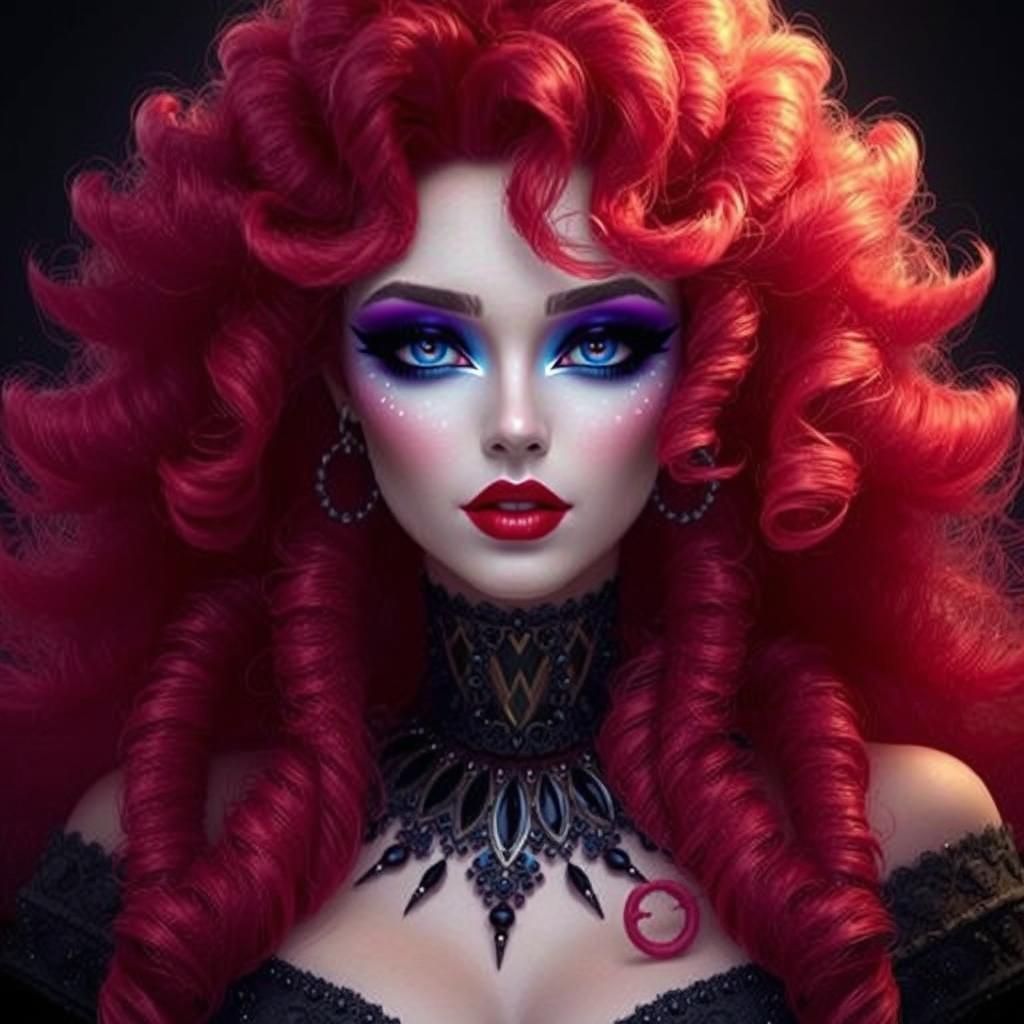 Glamorous Woman with Night Makeup and Lashes