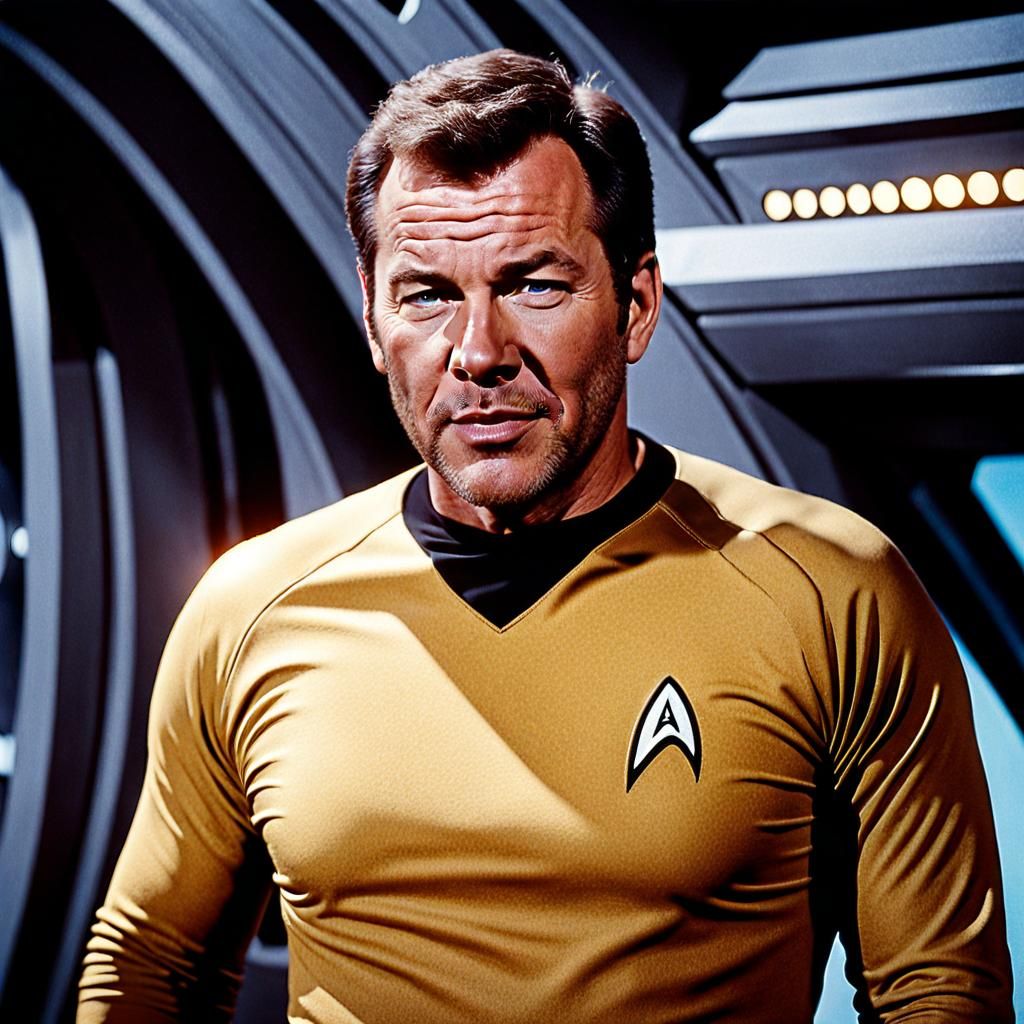 William Shatner as Young Captain Kirk Portrait