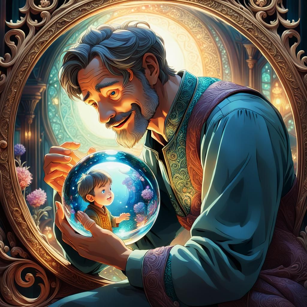 Father's Orb of Laughter: Fantasy Concept Art