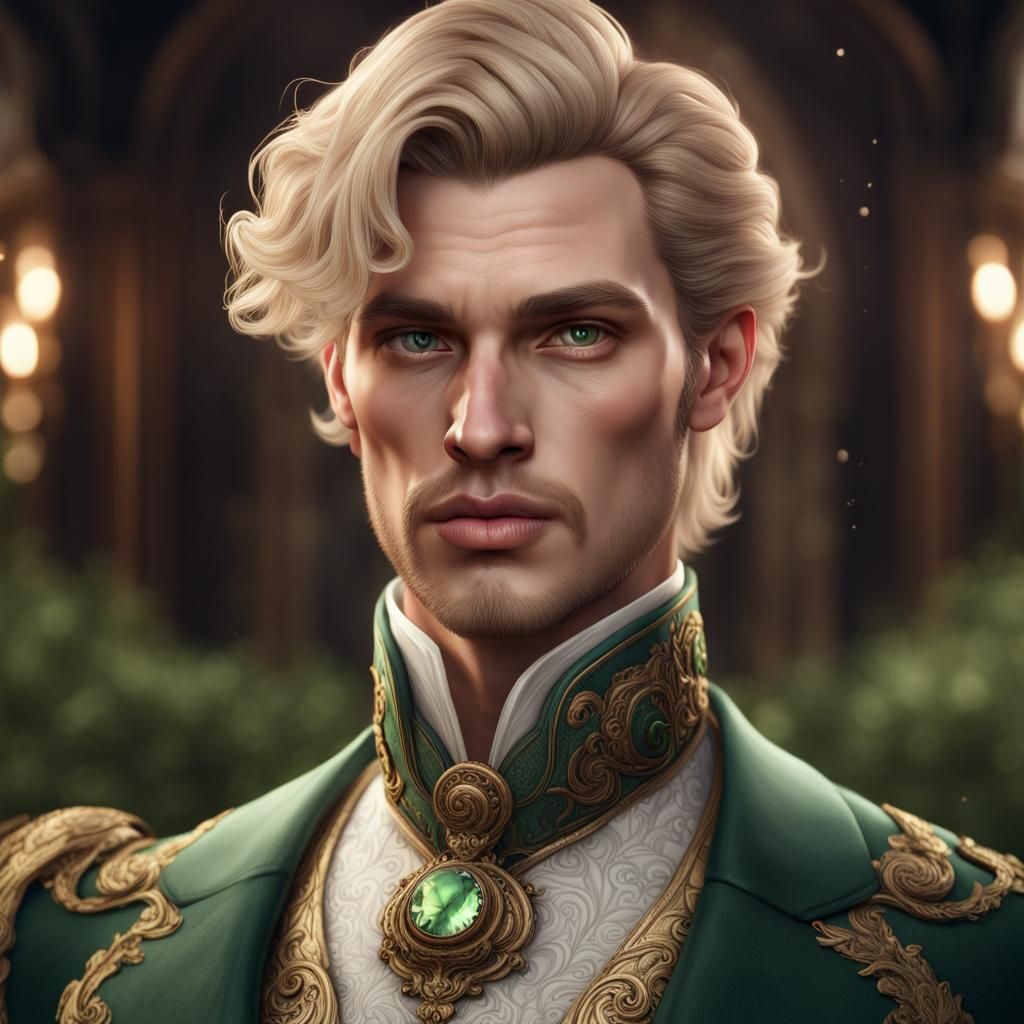 Victorian Man Portrait in Detailed Matte Painting