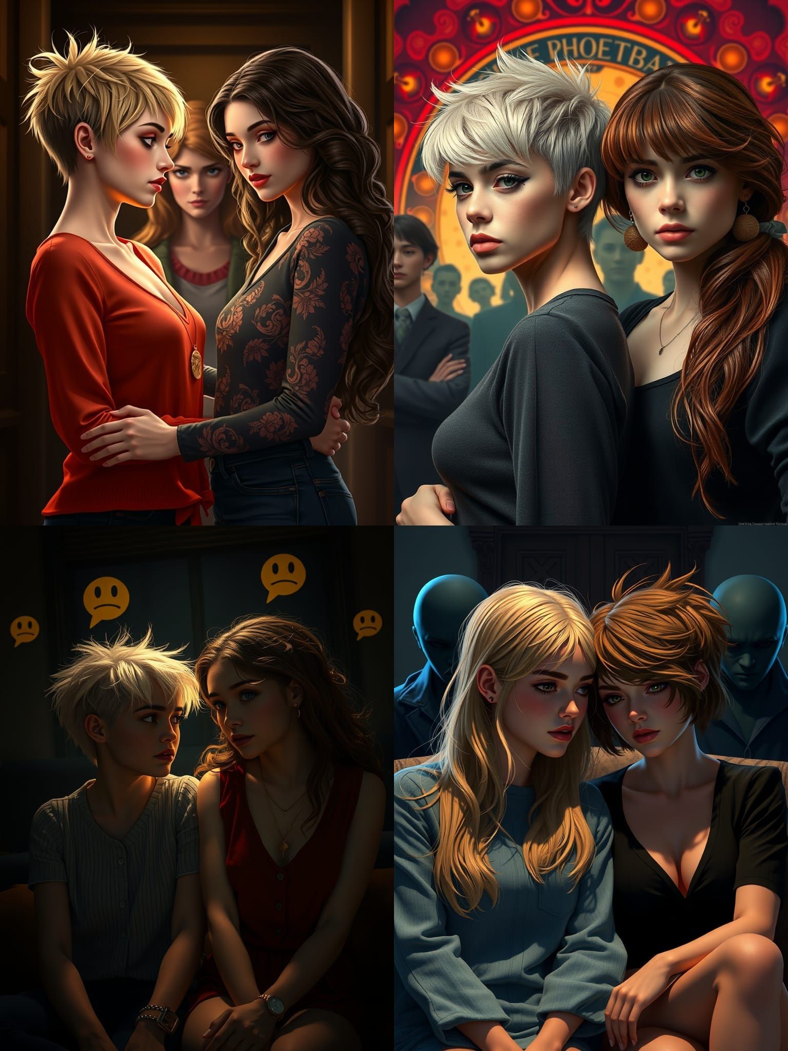 Lesbians Coming Out Confronting Judgmental Figures