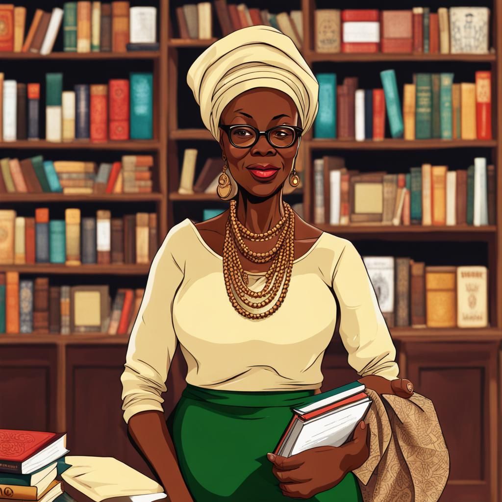 Distinguished African Bookstore Owner