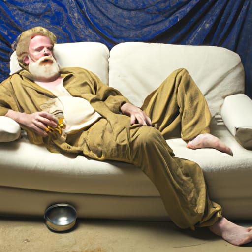 Drunk on the Moon: Surreal Lunar Scene