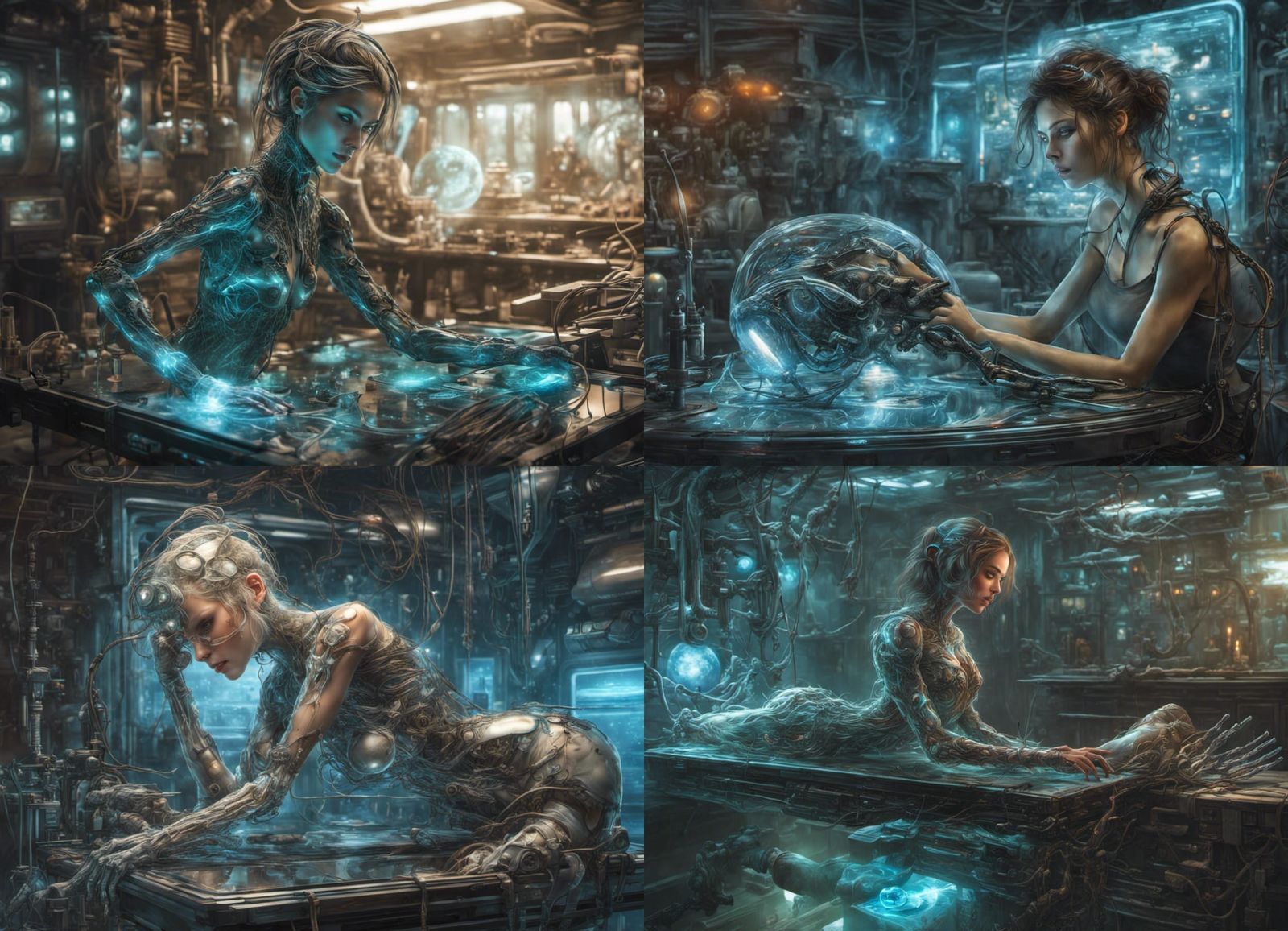 Glass Borg Female in Sci-Fi Workshop