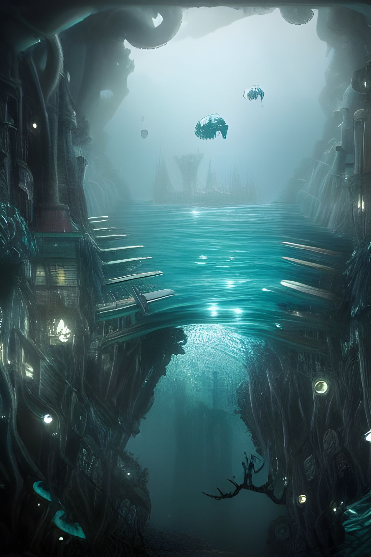 Epic Underwater Biopunk Kingdom Dystopia