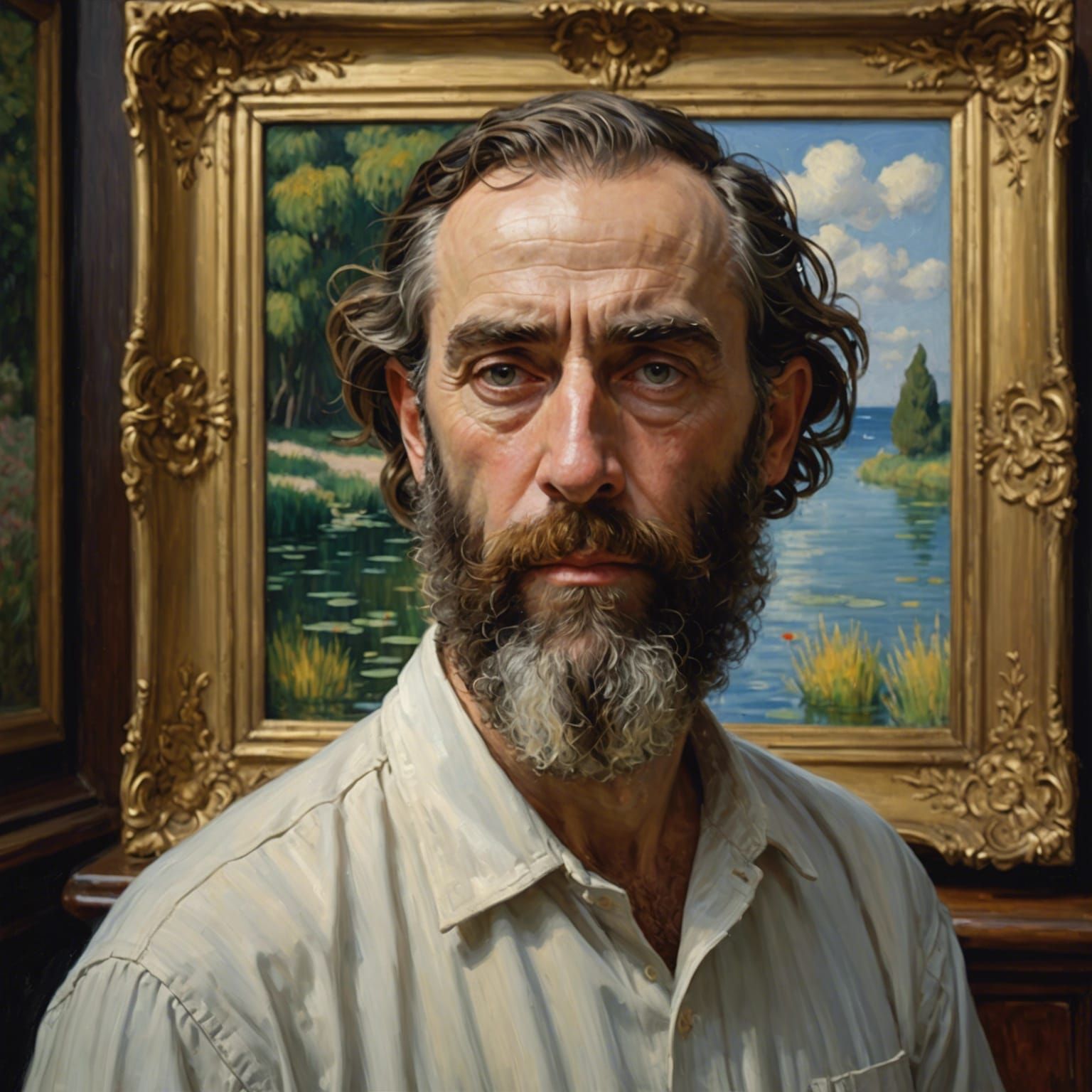 Surreal Portrait with Volumetric Lighting