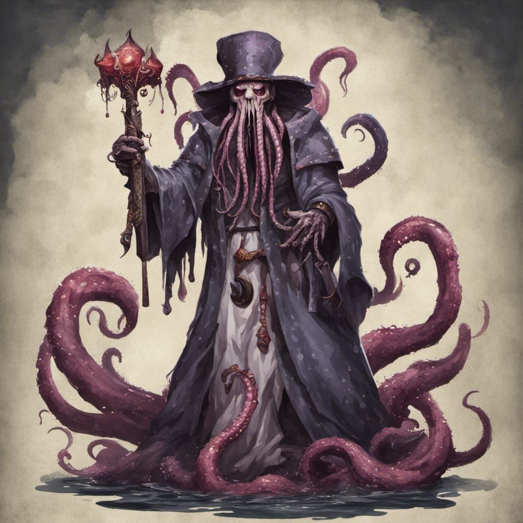 Mad Kraken Priest: Grotesque Hybrid Creature
