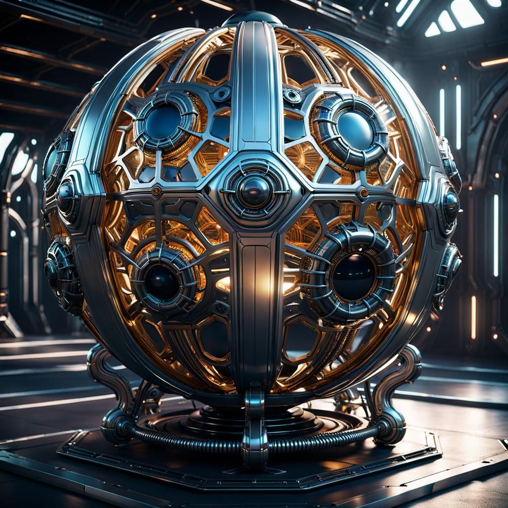 Futuristic Tentacle Balloon: Sci-Fi Fantasy in 8K