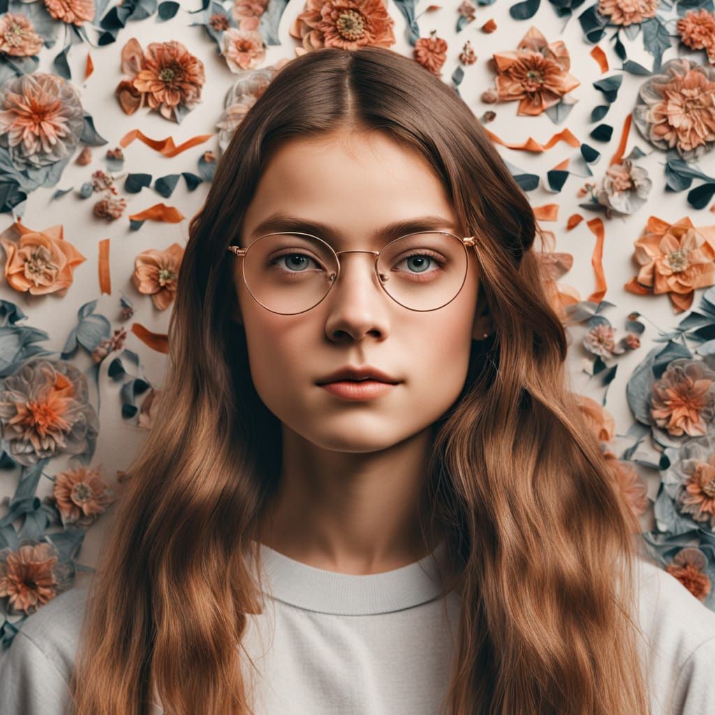 Detailed Portrait of a VSCO Girl in 8k