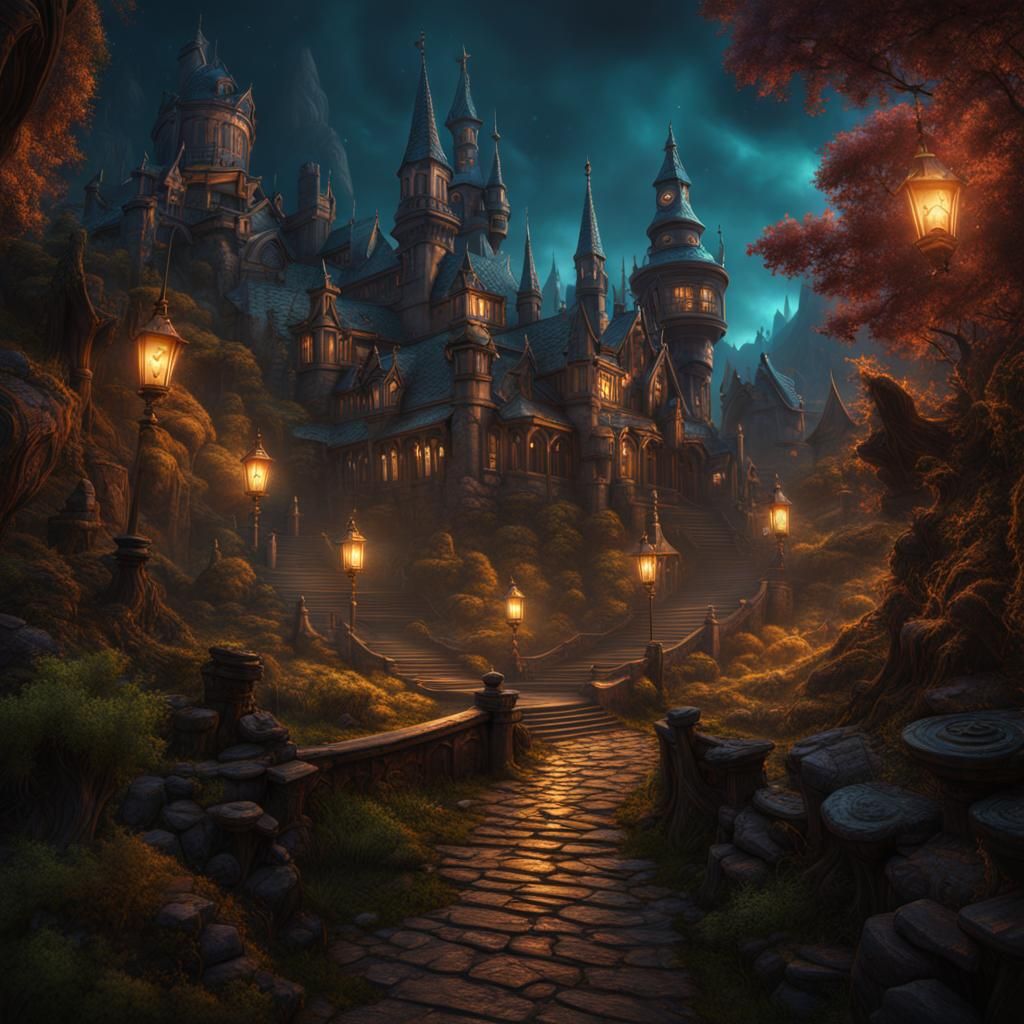 Detailed Matte Painting of Slappy Goosebumps