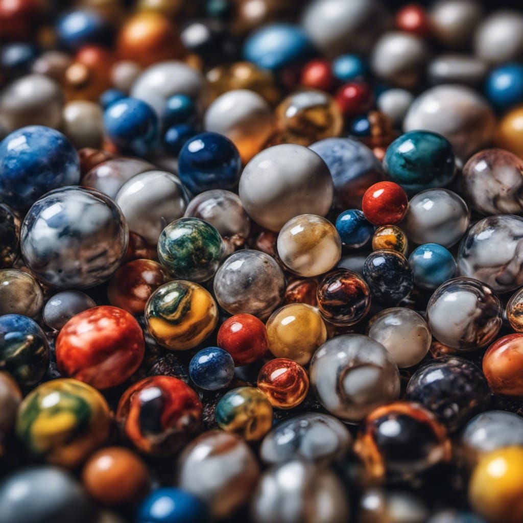 Crushed Marbles: Hyperrealistic Mixed Shapes and Colors
