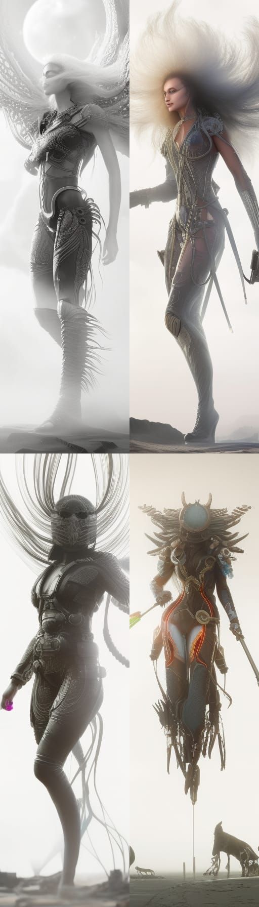 Eldritch Action Painting: Electric Woman Melts