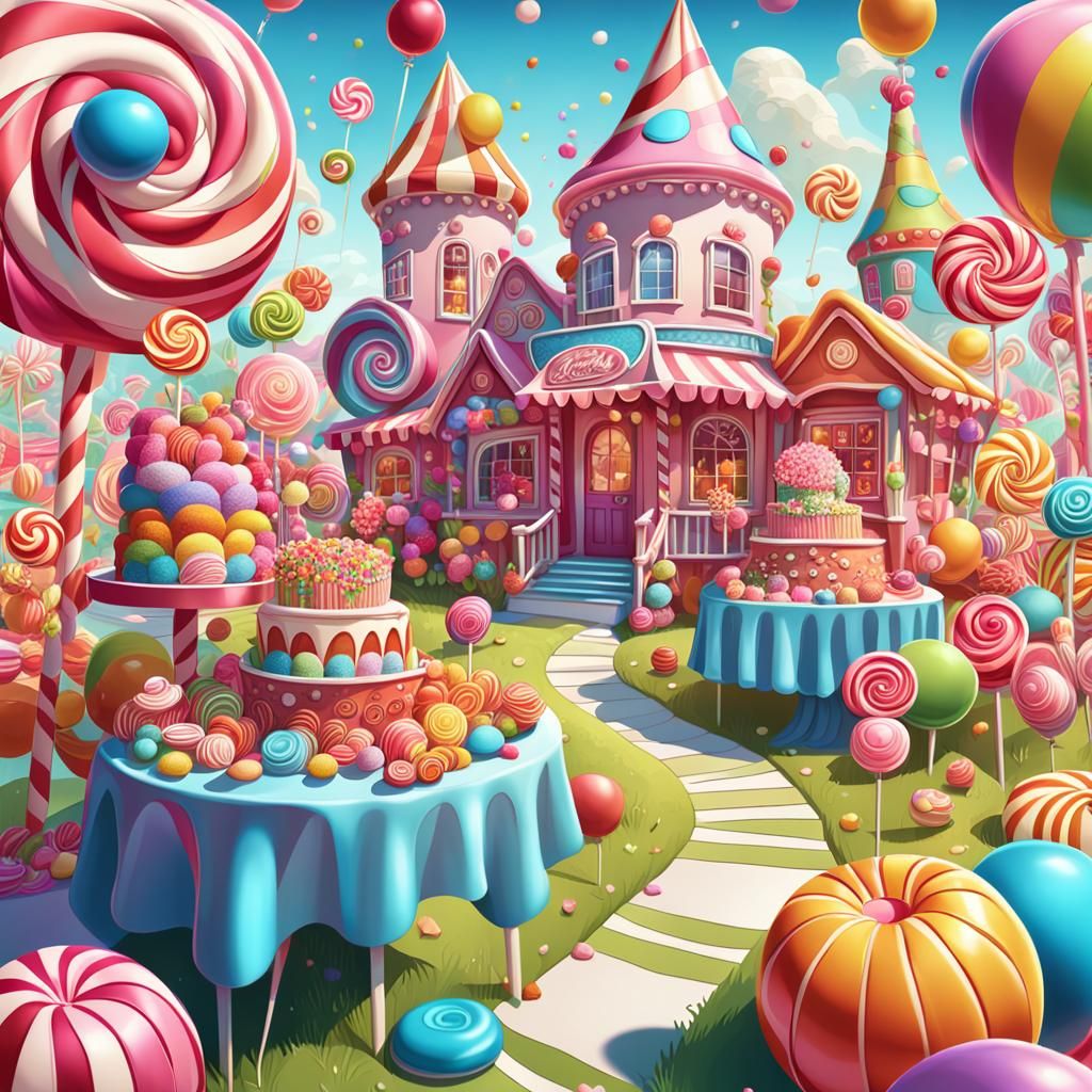 Candy Art Wedding Party: Whimsical Candyland