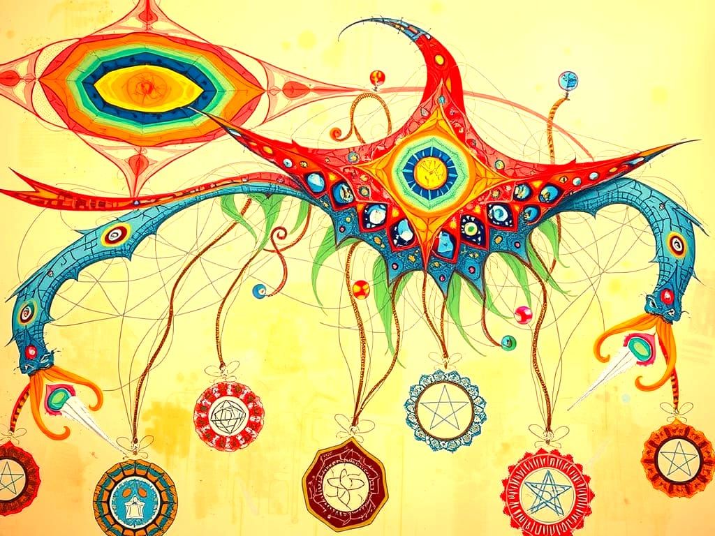 Fractal Architectural Forms with Abstract Textures