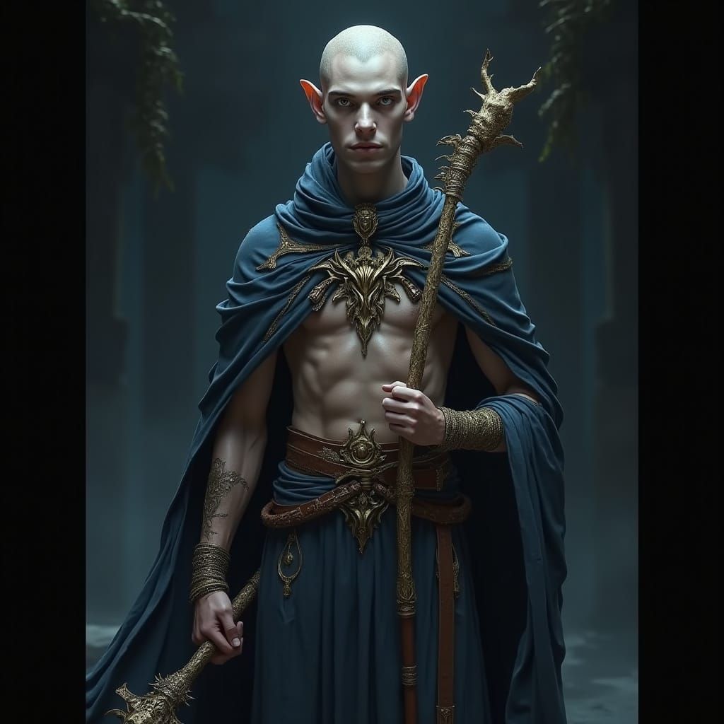 Ethereal Eladrin Warlord Jarhead in Mystic Splendor