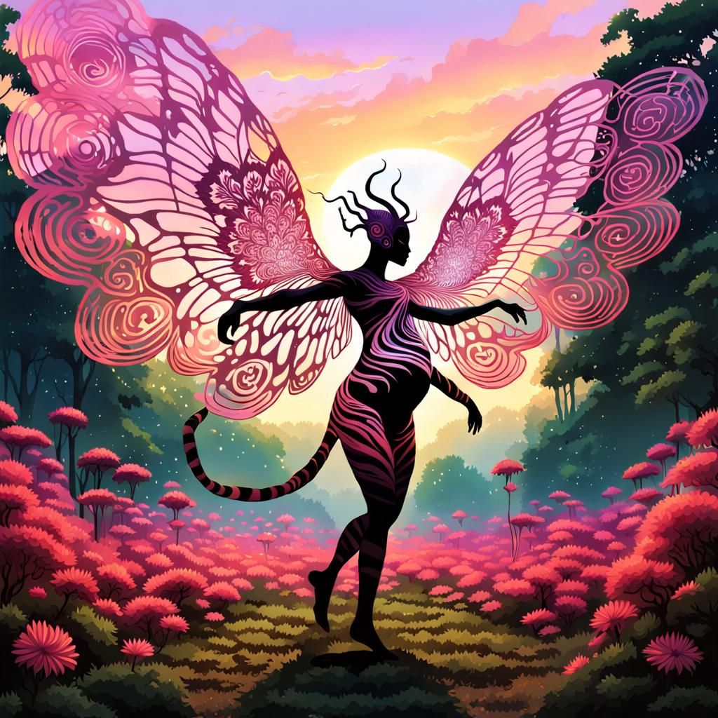 Pregnant Fairy Dances in Gurney-esque Forest