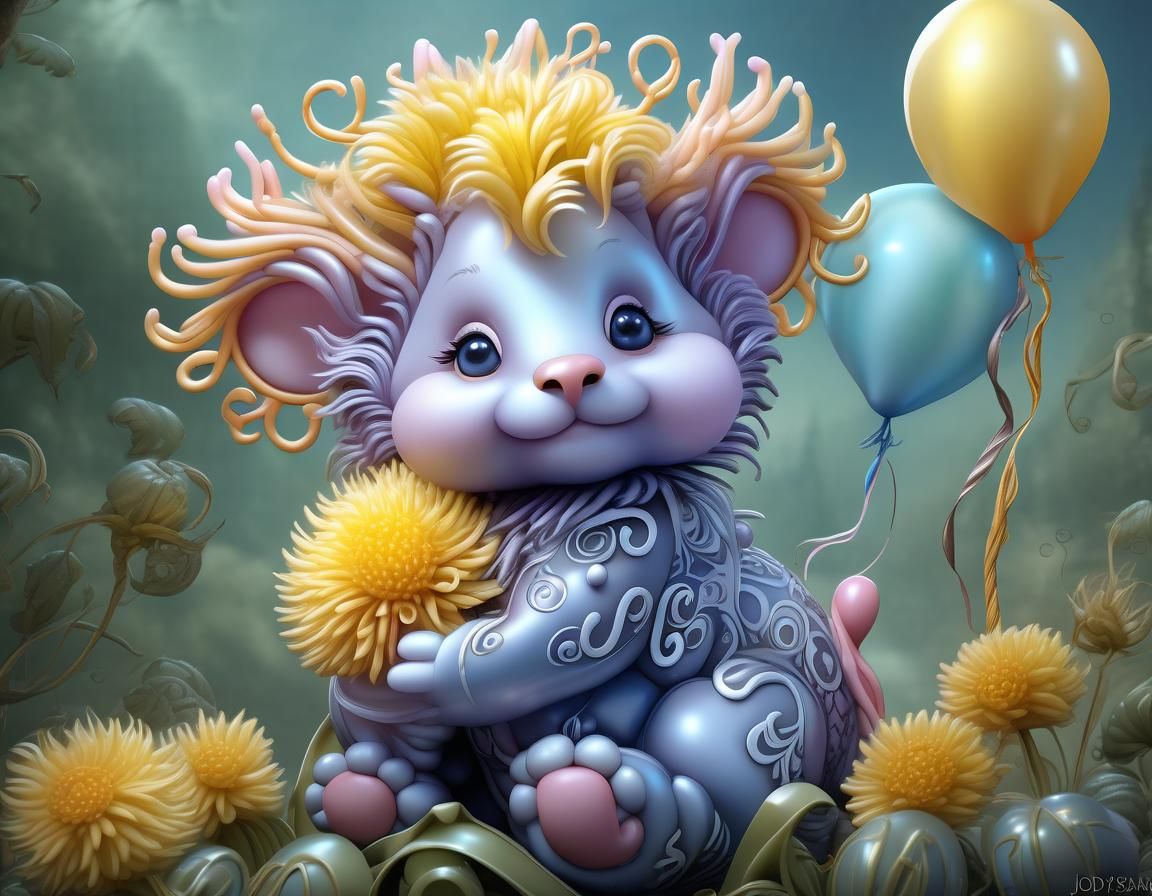 Filigree Balloon Baby in Fantasy Style