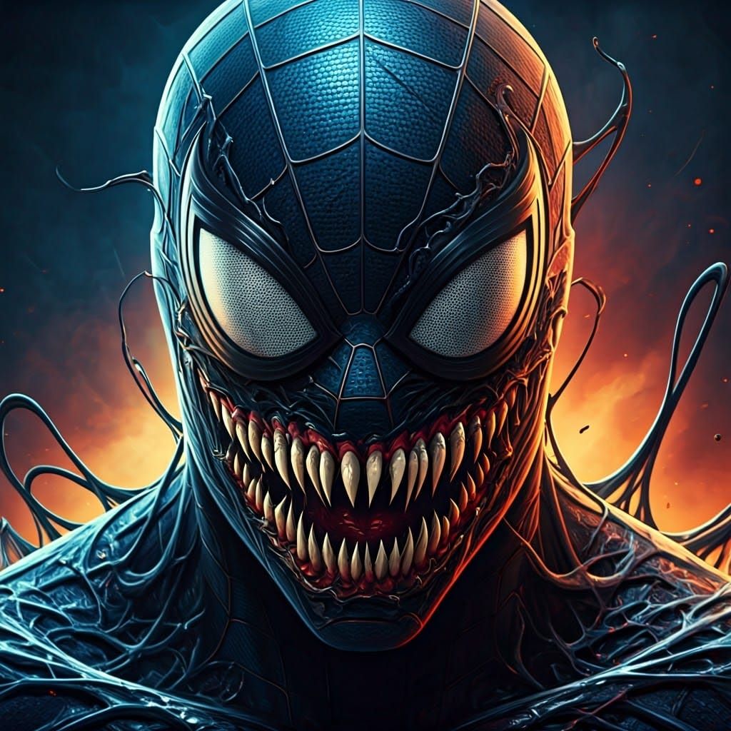 Sinister Symbiote Engulfs Spider-Man Mask