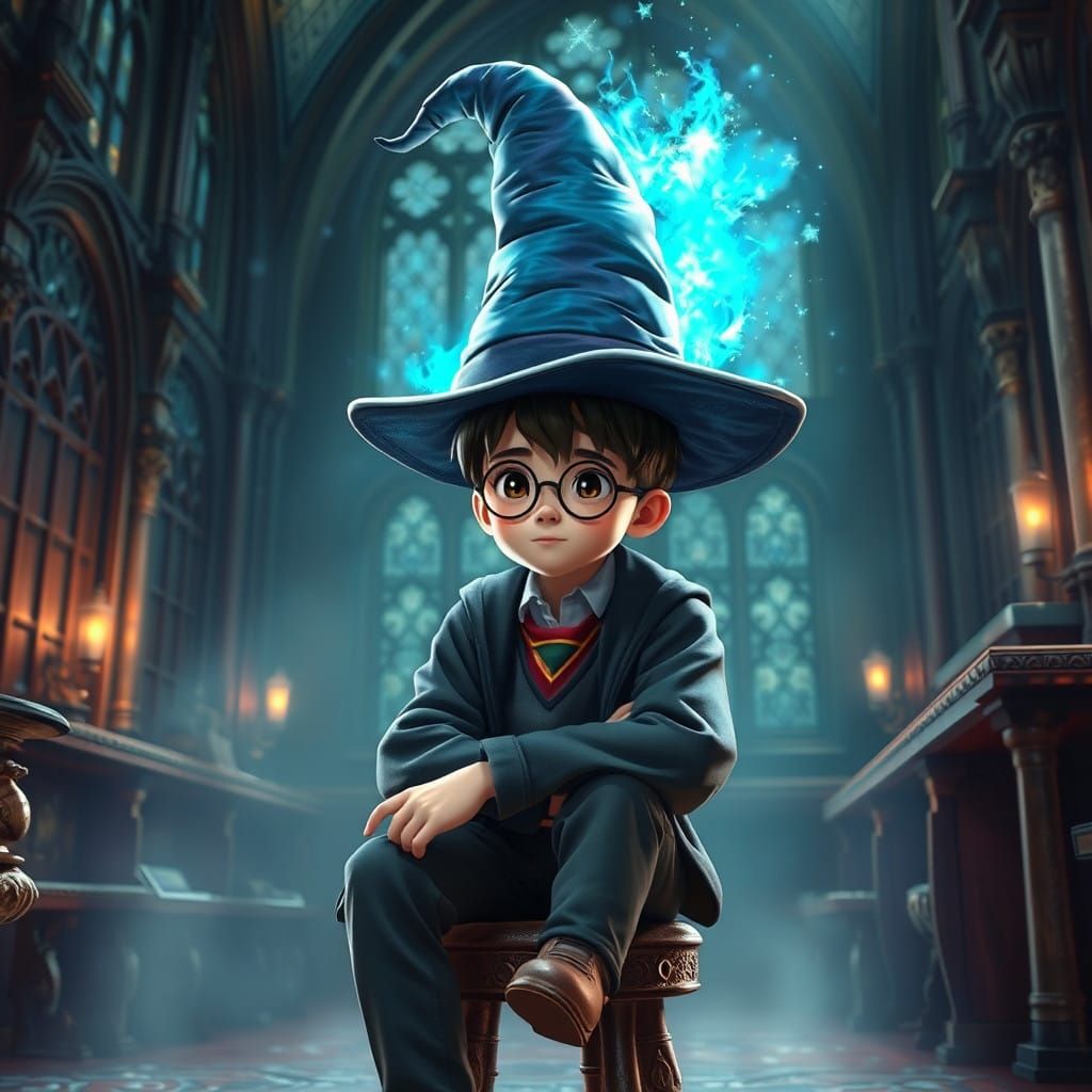 Surreal Hogwarts Moment Captured in Anime-Inspired 8K Concep...