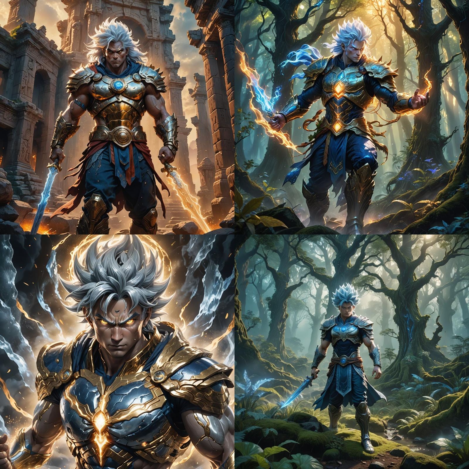 Fantastical Ultra Instinct Concept Art in Deep Color