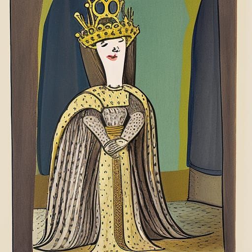 Eleanor of Aquitaine in Bemelmans Style