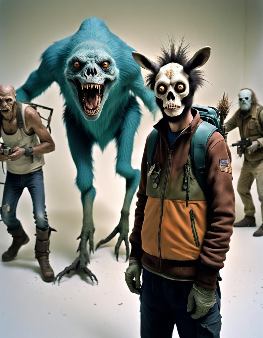 Post-Apocalyptic Gathering of Bizarre Creatures