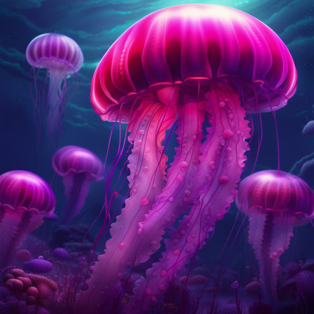 pastel jellyfish