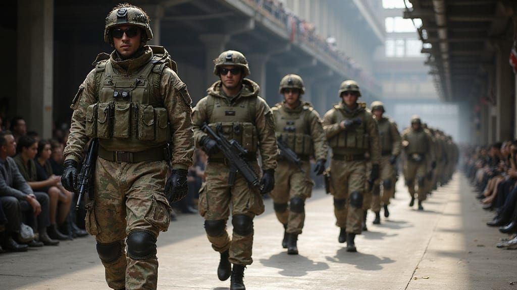 High-Fashion Military Units Slay on Catwalk