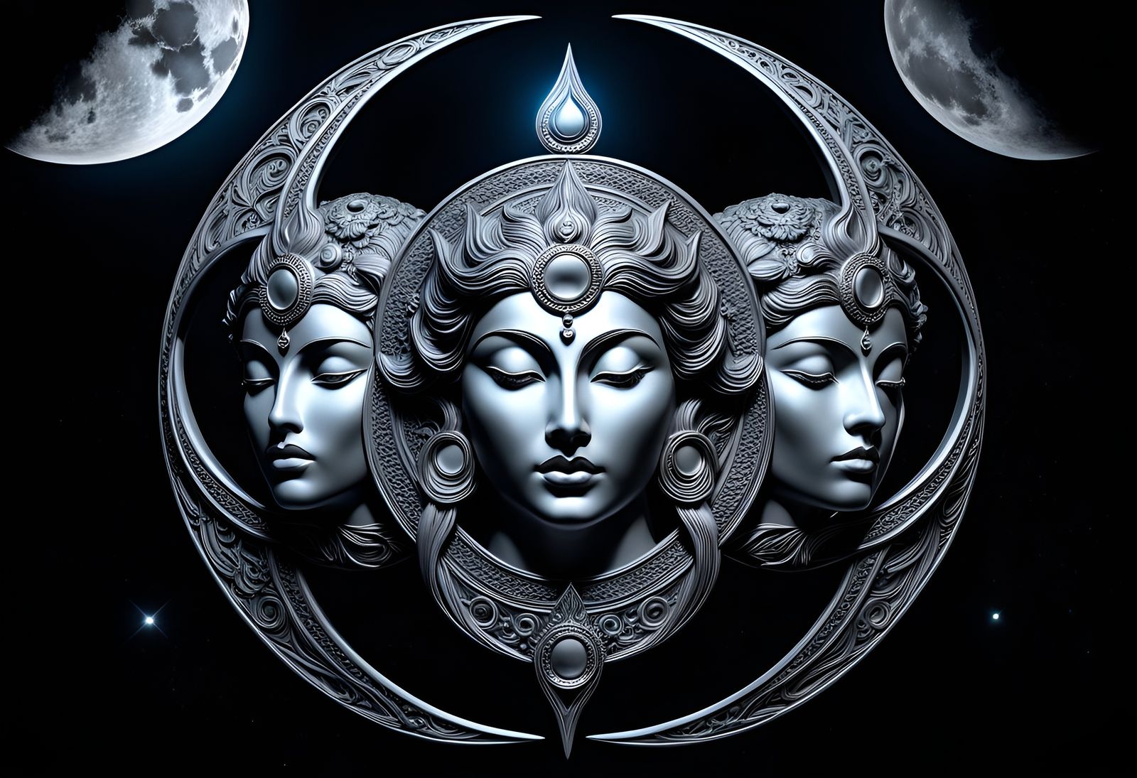 Triple Moon Goddess