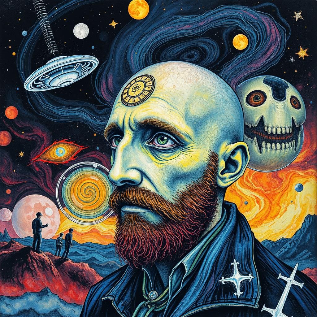 Surreal Search: A Futuristic Portrait Inspired by Masters