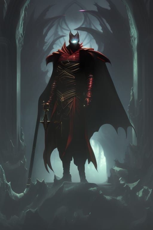 Ominous Vampire Lord Portrait in Dreamcore Style