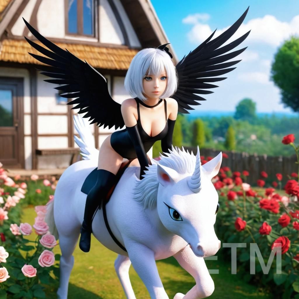 2B on Desolate Battlefield: Digital Illustration