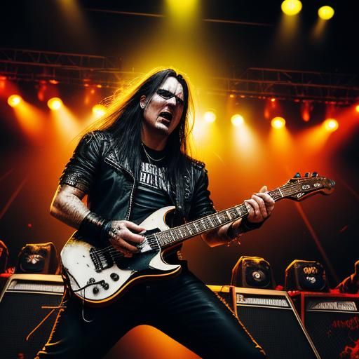 High-Energy Heavy Metal Concert Photography