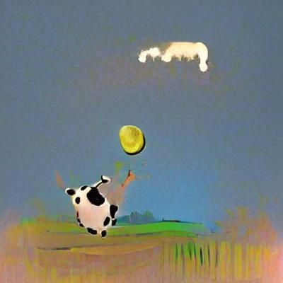Cow Jumping Over the Moon