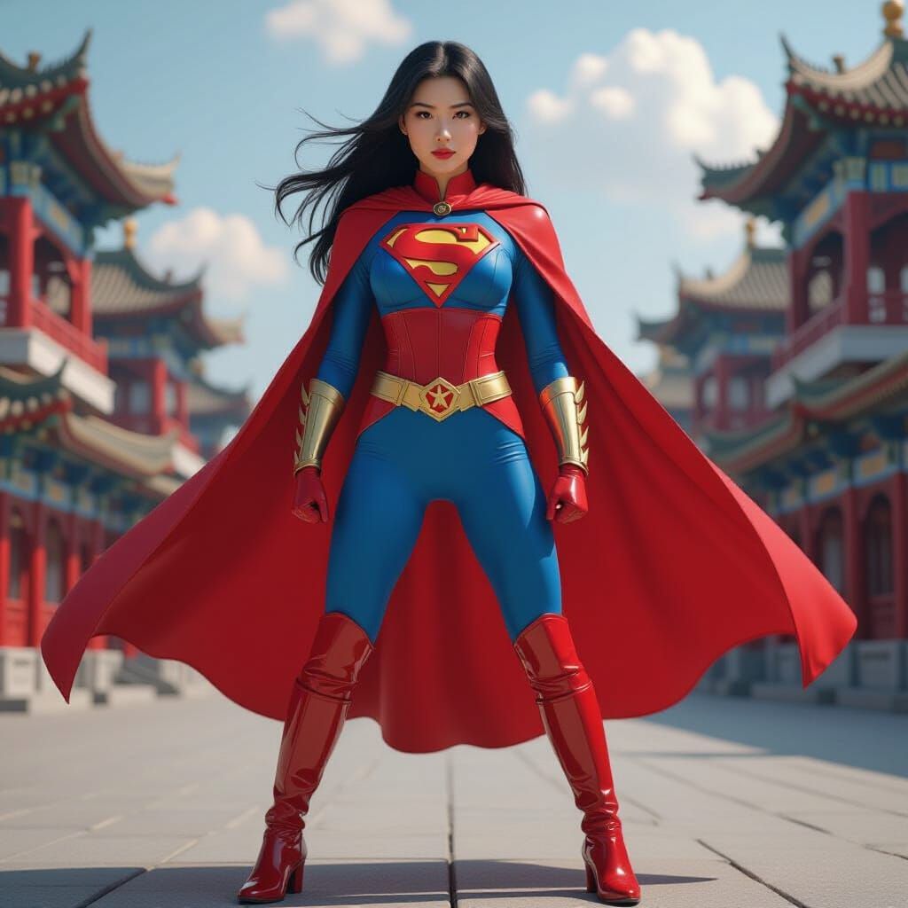 Chinese Superheroine Saving Beijing in 8K HDR
