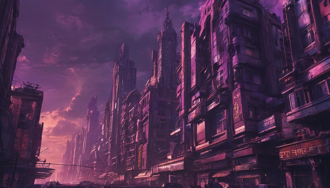 Abandoned Art Deco City in Sci-Fi Concept Art
