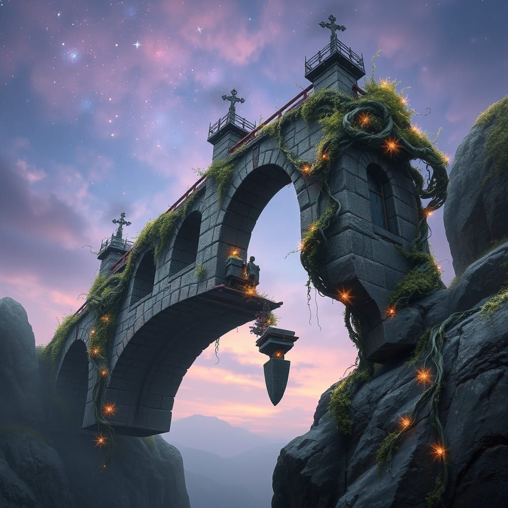 Ethereal Bridge of Twilight Wonder