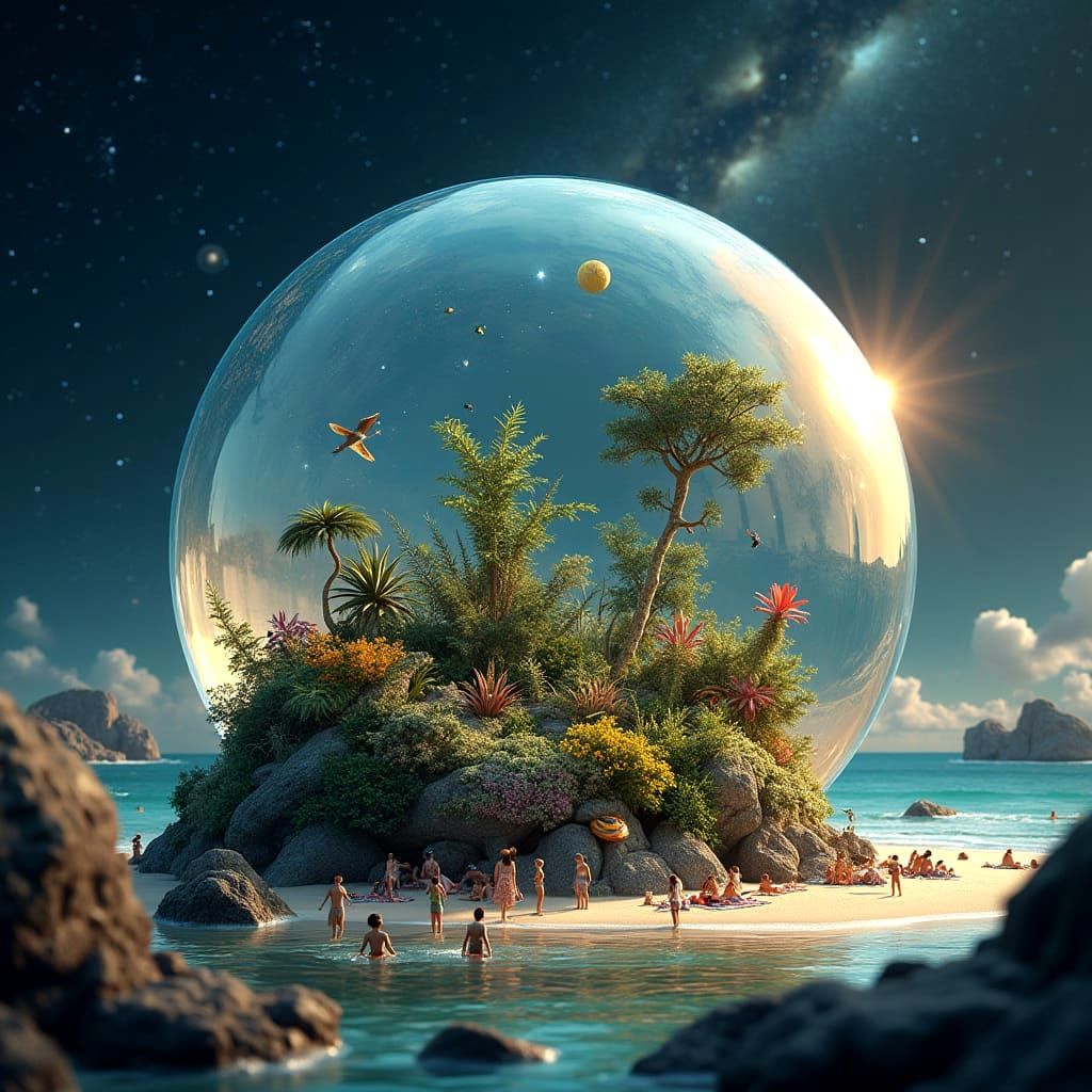 Crystal Sphere of Interconnected Wonder