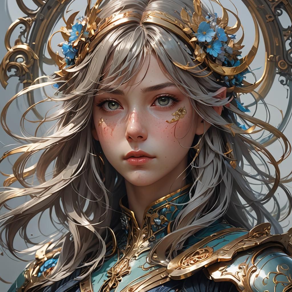 Trapped Mind: 3D Anime Art Portrait