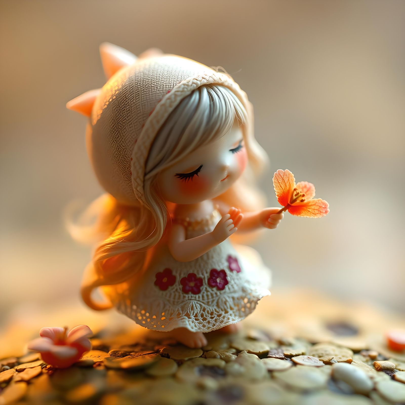 Intricate Tiny Figure, AI Generated Image