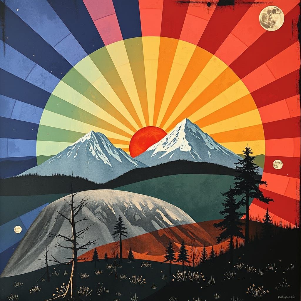 Nordic Nostalgic Memoryscape Collage