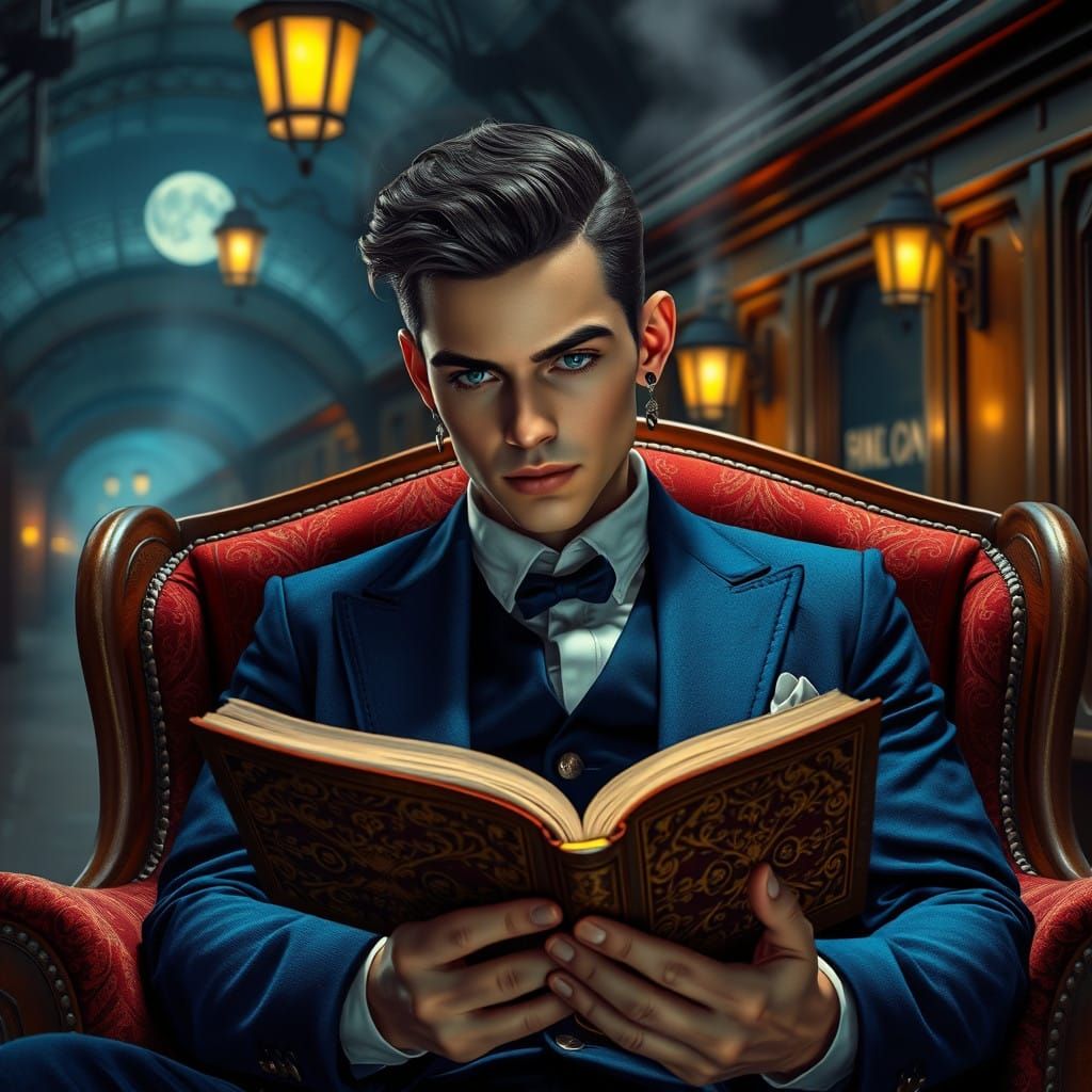 Dashing Train Conductor Lost in a Fantasy World