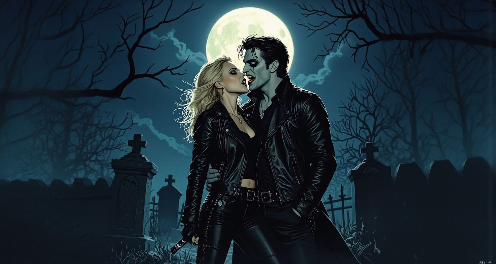 Buffy the Vampire Slayer Bitten in Graveyard