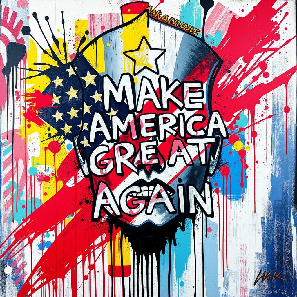 Vibrant America Reborn in Graffiti Glory