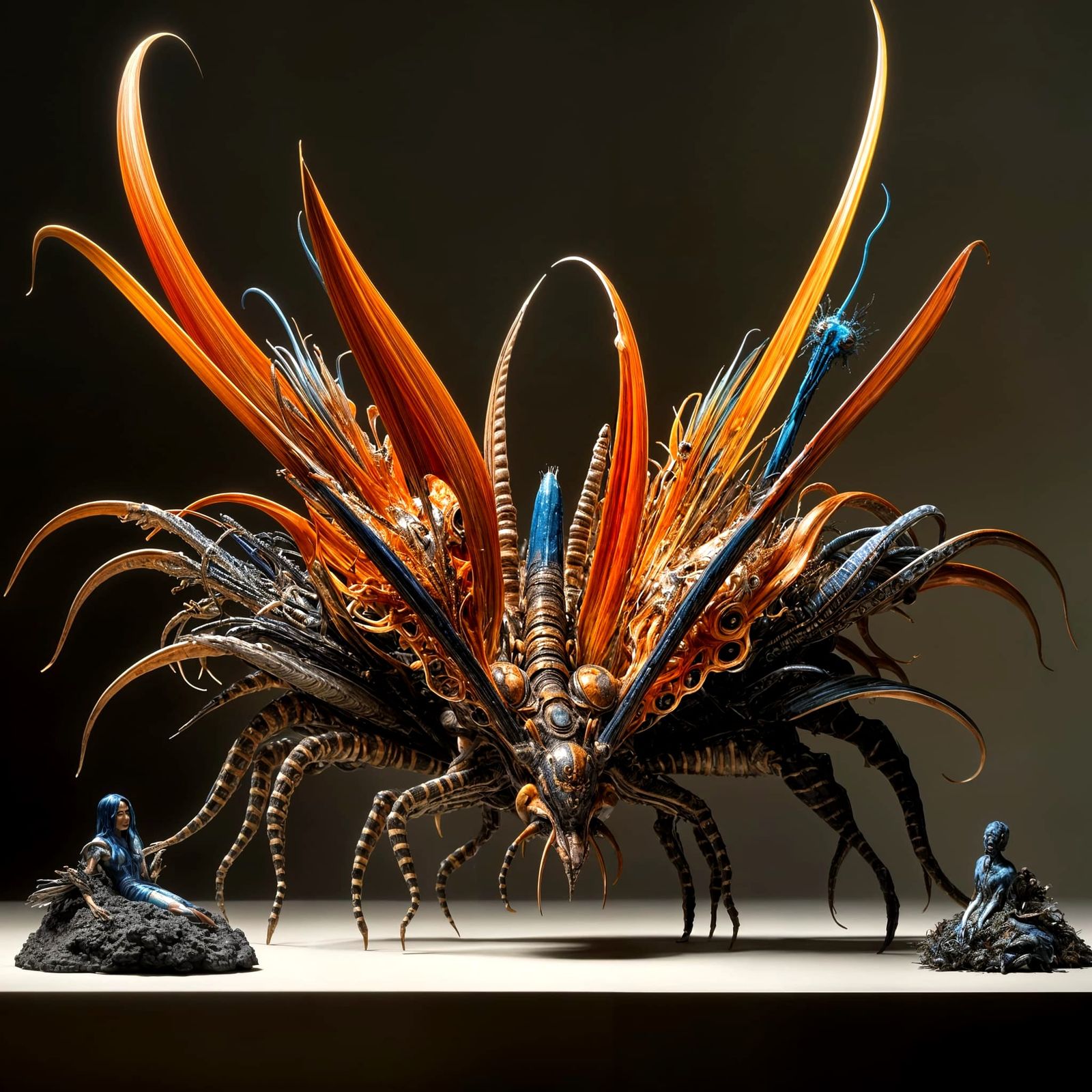 Bizarre Alien World in Detailed Abstract Portrait